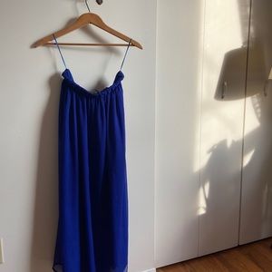 Maison Scotch Cobalt Blue Floor Length Skirt